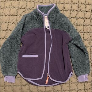 Molo Kids Dark Night Ulani Fleece Sherpa Jacket